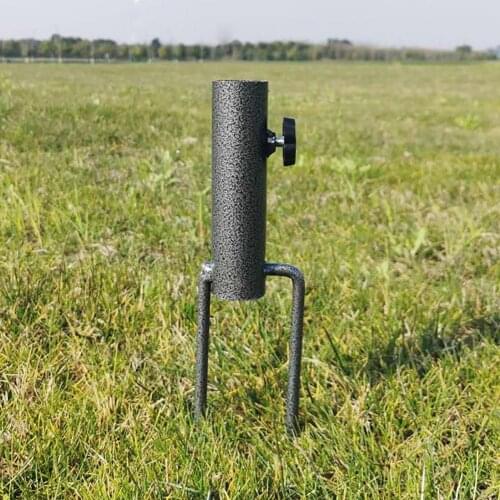 Sun Beach Umbrella Stand Fishing Stand Rain Gear Garden Lawn Patio Parasol Ground Spike Umbrella Stretch Stand Holder for Travel
