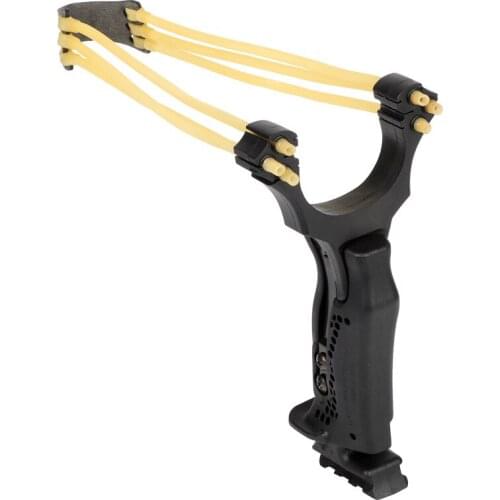 5 pcs Large Power Outdoor Hunting Slingshot With Wrist Rest Using Round Rubber Band Catapult Can Replace The Slingshot Head