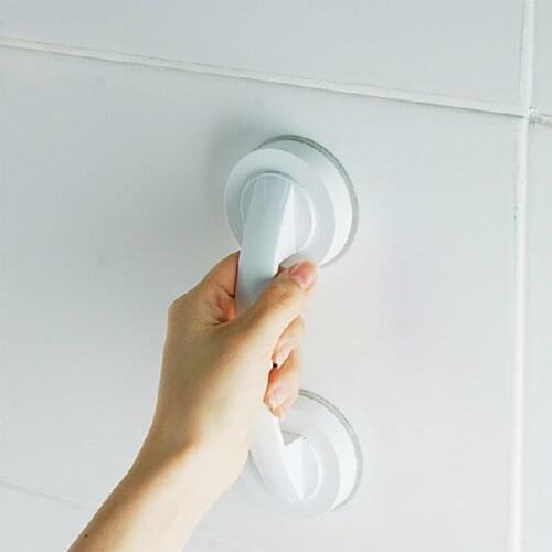 Bathroom Handle Grab Suction Cup Shower Safety Children Handrail Bathroom Rail Grip Vacuum Sucker Toilet Plastic Anti Slip Tools