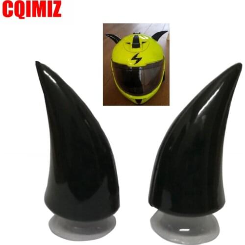 Car Motorcycle Helmet Devil Horn Motocross Full Face Off Road Helmet Decoration Car Accessories 4 Colors Available