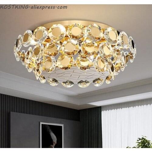 New modern crystal ceiling chandelier for living room gold bedroom chandeliers lighting fixture luxury home decor lamps