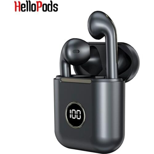 HelloPods X1 TWS Earphones LED Display Bluetooth 5.1 HiFi Wireless With Noise Reduction Sports Earbuds For Huawei Xiaomi iPhone