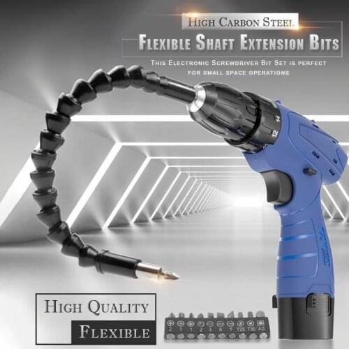 Flexible Shaft Extension Screwdriver Drill Bit Holder Link for Electronic Drill 295mm Dropship