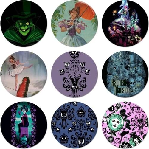 58mm Haunted Mansion Badge Brooch Pin Accessories For Clothes Backpack Decoration gift