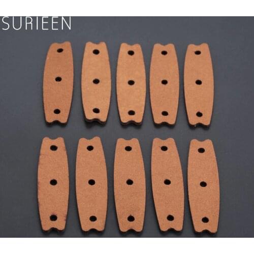 10 Pcs Hunting Microfiber Leather Slingshot Pouches Pouch For Outdoor Shooting Catapults Sling Shots Bow Replacements 55*15*10mm