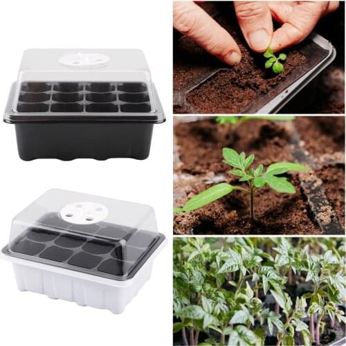12 Hole Garden Plant Seed Grows Box Nursery Seedling Starter Garden Planting Thermal Insulation
