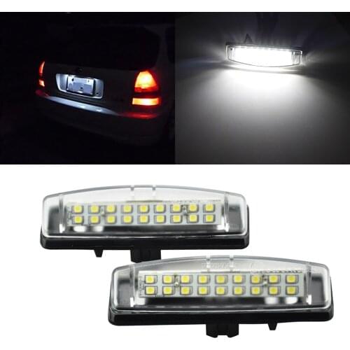 2PCS White LED Car number License Plate Lights Lamp for LEXUS Is200 Is300 Ls430 Gs430 Gs400 Gs300 Es300 Rx300 Es330 8127130290