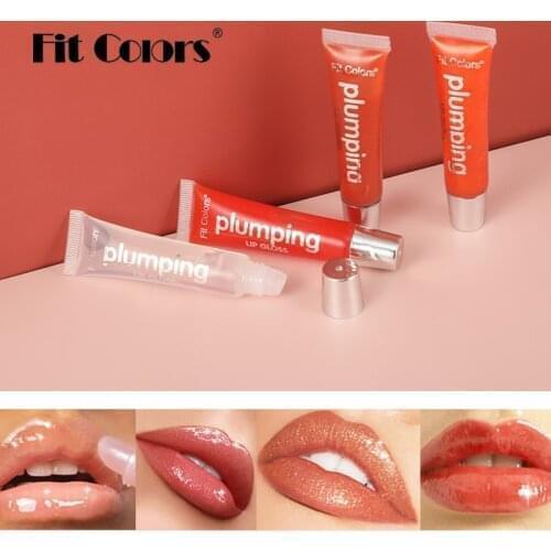 4Pcs/set Lip Gloss Lip Oil Plump Jelly Fit Colors Lip Plumping Effect Big Mouth Moisturizing Long Lasting Glamour Lips Makeup