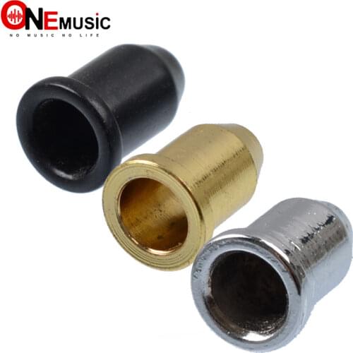 6pcs Electric Guitar Bridge Guitar String Mounting Ferrules Bushing string retainer Balck-Gold-Chrome