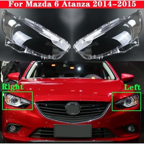 For Mazda 6 Atenza Atanza 2014-2015 Car Front Headlight Cover Headlamp Lampshade Lampcover Head Lamp light glass Lens Shell Caps