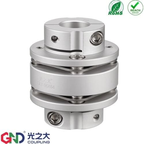 GLT aluminum alloy stepped double diaphragm clamping series shaft coupling D19-D82mm;L24.5-87mm