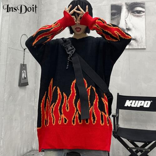 Женские вязаные пуловеры INSDOIT China At AliExpress