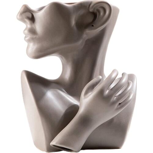 Ceramic Human Body Butt Art Vase Exquisite Ceramic Ornaments Nordic Style Home Simulation Crafts Ornaments Desktop Ornaments