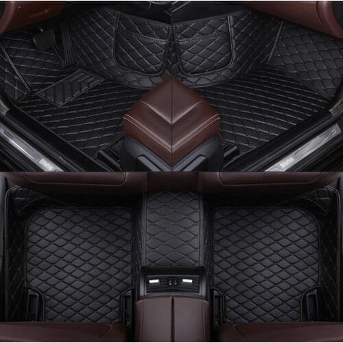 Leather Custom car floor mat for ACURA MDX RDX ZDX RL TL CDX ILX TLX TSX RSX carpet Phone pocket car accessories