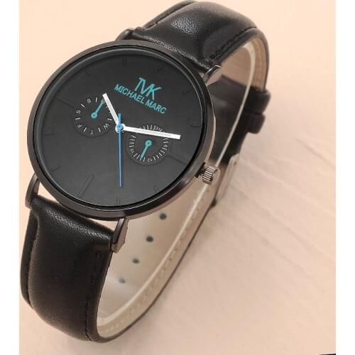 Fashion Mens Casual Sports 2021 New Leather Watch Top Brand Luxury Leather Strap Sports Business Military Mens Watch Gift