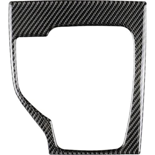 Carbon Fiber Right Car Gear Shift Panel Decoration Sticker for Mazda3 Axela Car Exterior Accessories