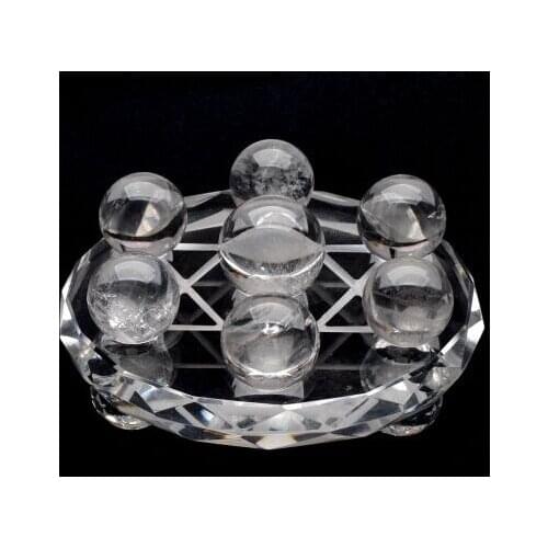 Natural white crystal ball Lucky seven array and home furnishing articles furnishing articles office