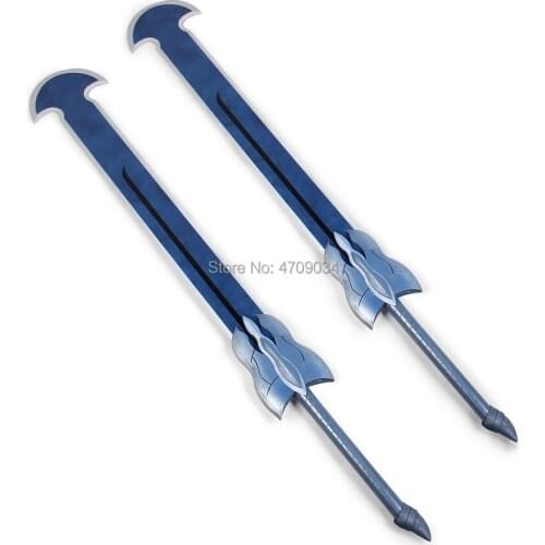 Overlord Ainz Ooal Gown Dark Warrior Momon Weapon Swords Cosplay Replica Props