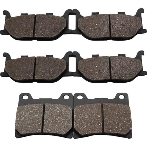 Motorcycle Front and Rear Brake Pads for YAMAHA XVS1100 V-Star Custom Classic Silverado 1999-2009 XVS1100 VStar Custom 2007 2008