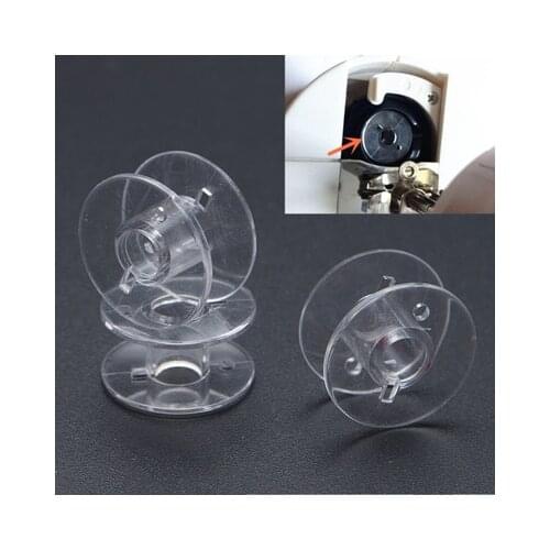 20 PCS CLEAR PLASTIC SEWING MACHINE BOBBINS 2518P FOR SINGER BROTHER JANOME TOYOTA SA156 15J CLASS 15