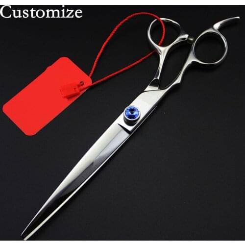 Customize professional Left hand japan pet 8 inch shears dog grooming hair scissors cutting haircut berber hairdressing scissors