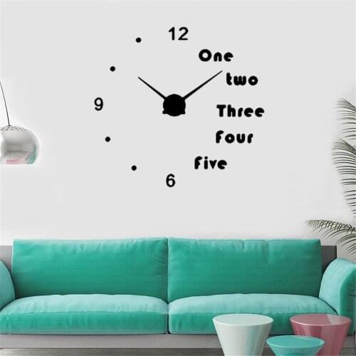 Simple style clock wallpaper (only stickers are not clocks)Wall Sticker Special Wall Decal For Living Room Vinyl DW6045