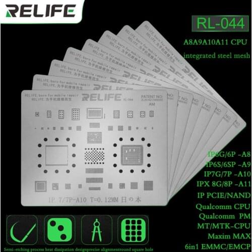 SUNSHINE RELIFE RL-044 Steel net for iphone series A8A9A10A11A12 CPU EMMC EMPC SAM MTK for iPhone x multi-purpose Plant tin net
