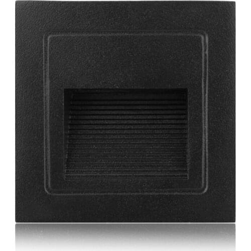 LED Sconce Lamps AC85-265V 3W Recessed Led Stair Light Wall Lights In Step / Aisle Lamps Embedded Corner Walls lighting ONDENN