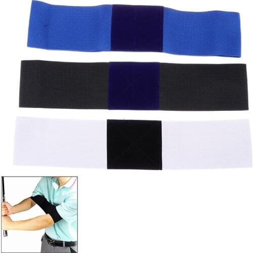 Golf Swing Trainer eginner Practicing Guide Gesture Alignment Training Aid Aids Correct Swing Trainer Elastic Arm Band Belt