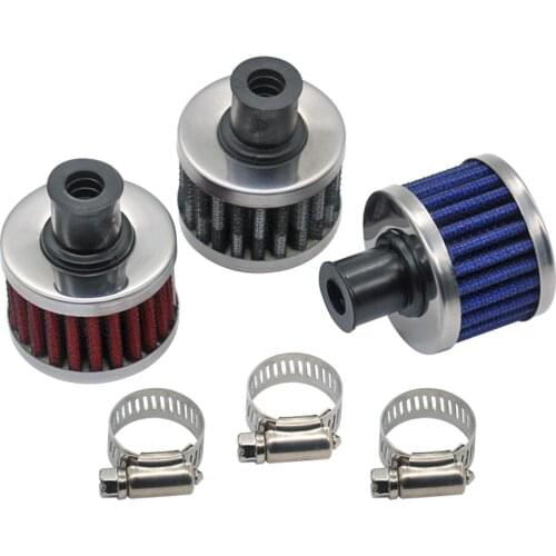 Universal Clamp-On Air Filter 0.5Inch Round Tapered High Volume Flow Of Clean And Cooler Free Air for Car Vehicle Truck