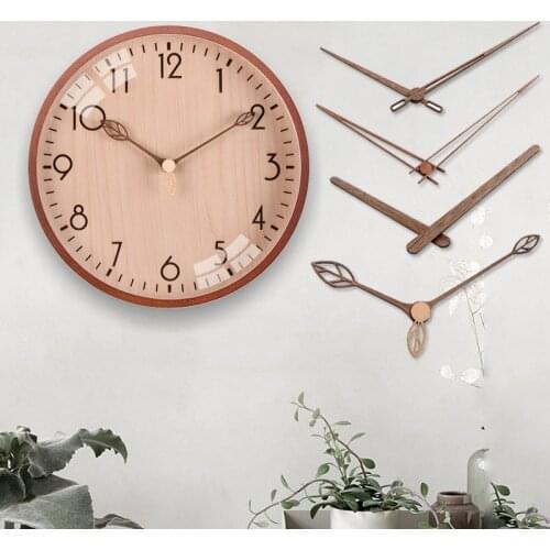 Vintage Wooden Wall Clock Hands Replacement Accessories Clock Hands Needles Set Wood Repair Tool Parts Kit Home Decoration