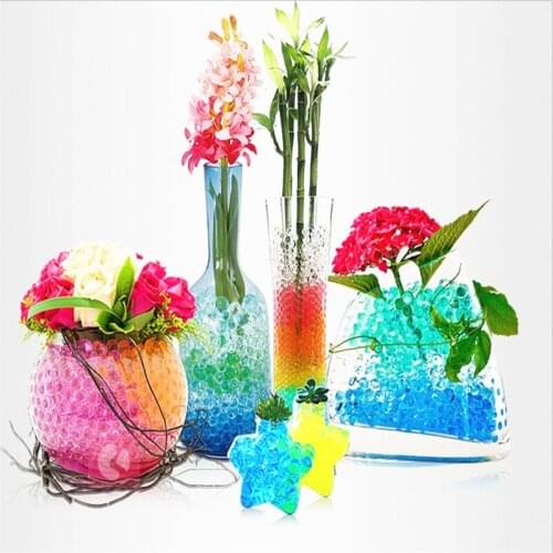 Pearl Shaped Jelly Balls Water Beads Mud Crystal Soil Grow Magic Home Decor Magic Crystal Soil Mud Hydrogel Balls 5Z