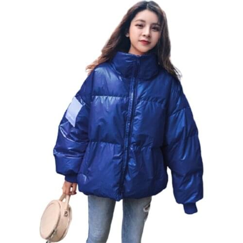 Winter Bright Wind waterproof Jacket Parkas Women Warm Down cotton Jackets Womens Fashion Casual Cotton padded Outerwear F1113