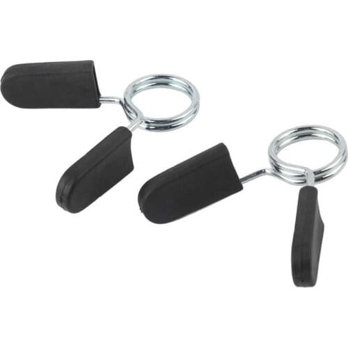 2pcs/Pair 1" Standard 25mm Spring Clamp Dumbbell Clips for Weight Bar Gym Fitness Bodybuilding Training Weight Lifting Equipment