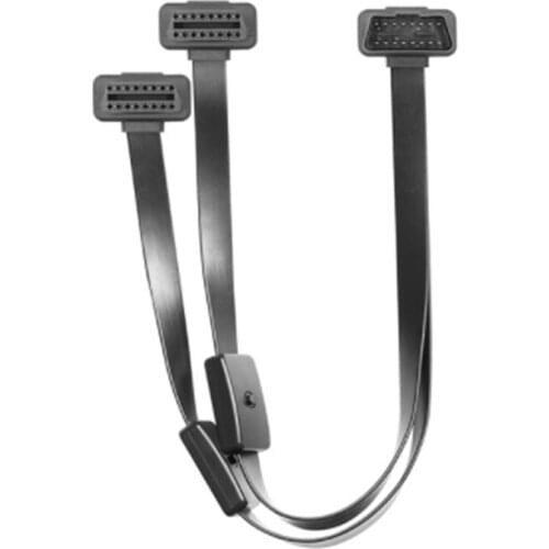 OBD Extension cable 2 in 1 with switch obd obd2 Full 16 pin ELM327 V1.5 Double PCB Bluetooth Scanner ELM 327 obd Car Diagnostic