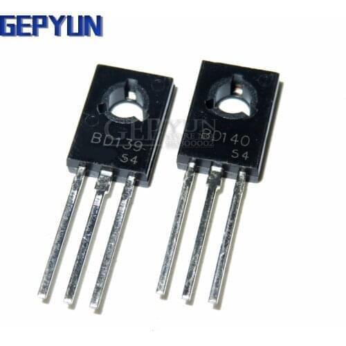 20PCS = 10PCS BD139 + 10PCS BD140 TO126 TO-126 voltage regulator IC Gepyun