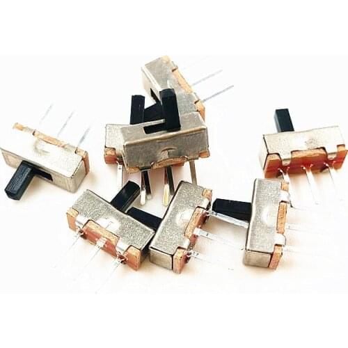 20pcs Interruptor on-off mini Slide Switch SS12D00 SPDT 1P2T 3 Pin 2 Position toggle switch Height 3mm 4mm 5mm