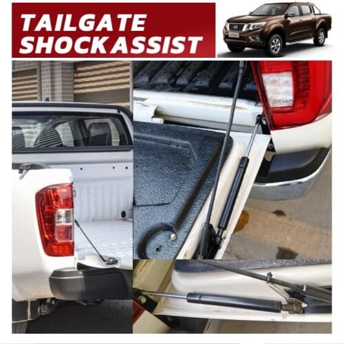Shock Assist for Nissan Navara D23 NP300 2014-2020 for Pickup Accessories Stainless Rear Tailgate Slow Down Gas Struts Damper