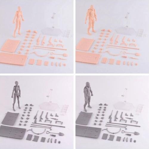 Anime Deluxe Edition Body Kun Body Chan BJD Joints Movable Action Figure Model Toys 15cm