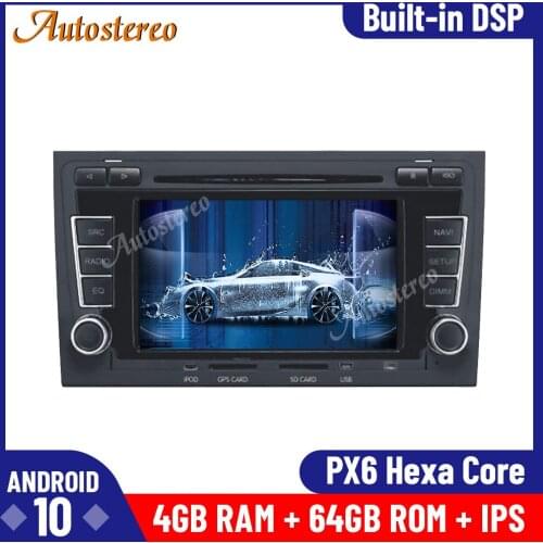 Wireless Carplay For Audi A4 S4 RS4 2003-2012 Android 10.0 64G Car GPS Navigation Auto Stereo Multimedia Player Head Unit Screen