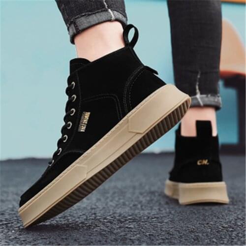 Retro Fashion 2021 British Martin Boots Non-slip Breathable Sports High-top Shoes Mens Outdoor Shoes Casual Shoes