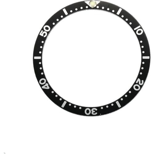 Mod Watch Bezel 6105 Mechanical watch diving watch accessories Bezel Fit For NH35 Skx007 / 009 Turtle Abalone Dial 28.5mm