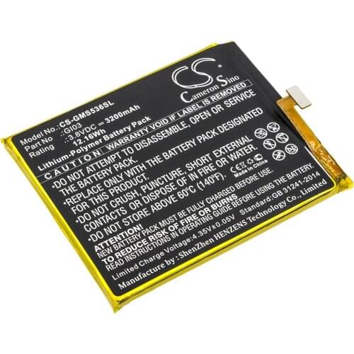 CS 3200mAh / 12.16Wh battery for Gigaset GS53-6, ME pure GI03