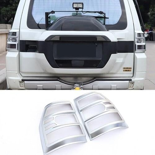 Car Rear Tail Light Lamp Cover Trim for Mitsubishi PAJERO 2007-2019 Brake Light Protection Decoration