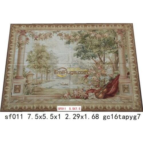 Wall hanging tapestry aubusson tapestry wall hanging tapestry needle tapestry fabric landscape tapestry