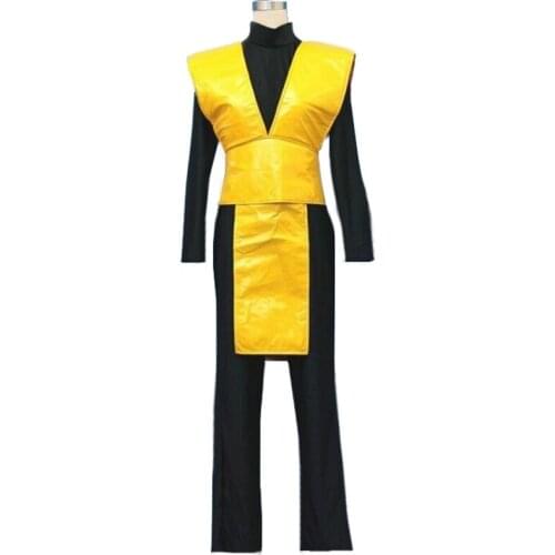 Scorpion Mortal Kombat 3 Yellow Outfit Cosplay Costume 11