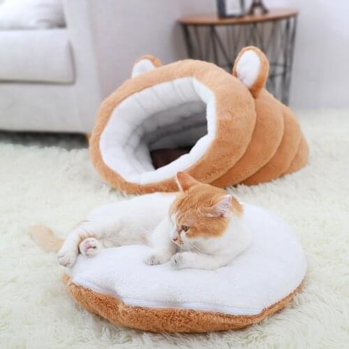 Cat Bed Pet House for Cats Products for Pets Soft Cat Dog Bed For Small Dogs Winter Warm Sleeping Beds Puppy Kitten Nest