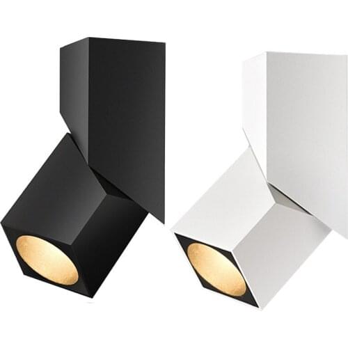 NEW Fashion Art Cube Ceiling Surface Mounted 7W 12W 15W CREE LED Downlight Lights Adjustable Irradiation Angle