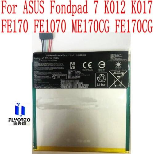 100% Brand New High Quality 3910mAh C11P1327 Battery For ASUS Fondpad 7 K012 K017 FE170 FE1070 ME170CG FE170CG Tablet