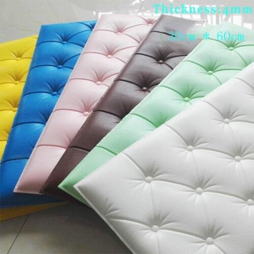 3D Faux Leather PE Foam Waterproof Self Adhesive Wallpaper For Living Room Bedroom Kids Room Nursery Home Decor Wallpaper 4mm